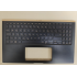 Carcasa superioara cu tastatura palmrest Laptop, Asus, ZenBook 15 UX534F, UX534FA, UX534FAC, UX534FT, UX534FTC, UX534FT-2B, 90NB0NK1-R30GR0, 13NB0NM1P01011-1, 13NB0NM1AM0211, 13N1-9DA0601, iluminata, albastra, layout US/GR (Greek)