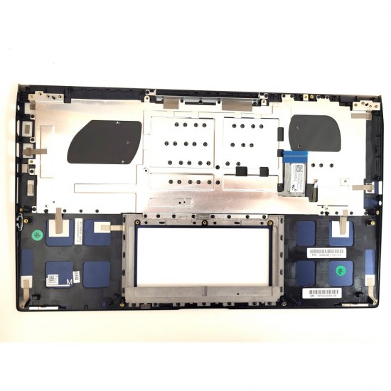 Carcasa superioara cu tastatura palmrest Laptop, Asus, ZenBook 15 UX534F, UX534FA, UX534FAC, UX534FT, UX534FTC, UX534FT-2B, 90NB0NK1-R30GR0, 13NB0NM1P01011-1, 13NB0NM1AM0211, 13N1-9DA0601, iluminata, albastra, layout US/GR (Greek)