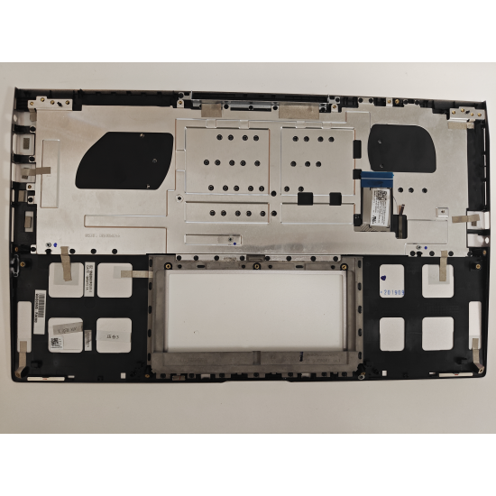 Carcasa superioara cu tastatura palmrest Laptop, Asus, ZenBook 15 UX534F, UX534FA, UX534FAC, UX534FT, UX534FTC, 90NB0NM5-R30380, 13NB0NM1P01011-1, 13N1-9DA0Q01, 13NB0NM5AM0301, UX534FAC-2S, 13NB0NMXM06X1X, iluminata, argintie, layout Ceh si Slovac