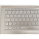 Carcasa superioara cu tastatura palmrest Laptop, Asus, ZenBook 15 UX534F, UX534FA, UX534FAC, UX534FT, UX534FTC, 90NB0NM5-R30380, 13NB0NM1P01011-1, 13N1-9DA0Q01, 13NB0NM5AM0301, UX534FAC-2S, 13NB0NMXM06X1X, iluminata, argintie, layout Ceh si Slovac