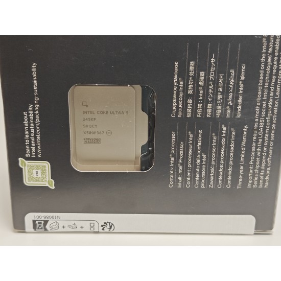 Procesor Intel Arrow Lake Core Ultra 5 245KF, 4.20Ghz pana la 5.2Ghz, 26MB Cache Smart, LGA1851, SRQCY, BX80768245KF, Box