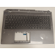 Carcasa superioara palmrest cu tastatura Laptop Gaming, Lenovo, LOQ Essential 15IRX11 Type 83SC, 5CB1T08848, APB6X000301, AMB6X000300, iluminata, 4 pini, gri, layout US