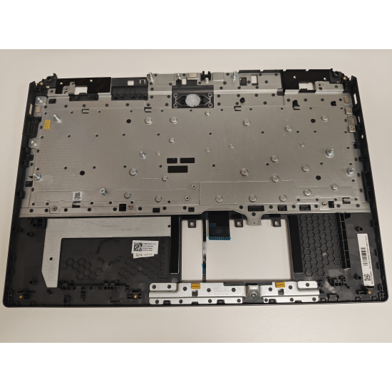 Carcasa superioara palmrest cu tastatura Laptop Gaming, Lenovo, LOQ Essential 15IRX11 Type 83SC, 5CB1T08848, APB6X000301, AMB6X000300, iluminata, 4 pini, gri, layout US