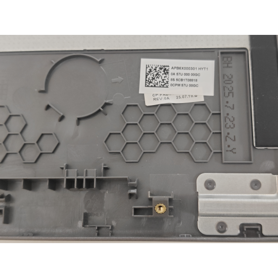 Carcasa superioara palmrest cu tastatura Laptop Gaming, Lenovo, LOQ Essential 15IRX11 Type 83SC, 5CB1T08848, APB6X000301, AMB6X000300, iluminata, 4 pini, gri, layout US