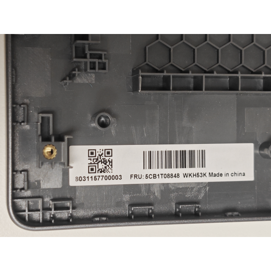 Carcasa superioara palmrest cu tastatura Laptop Gaming, Lenovo, LOQ Essential 15IRX11 Type 83SC, 5CB1T08848, APB6X000301, AMB6X000300, iluminata, 4 pini, gri, layout US