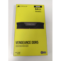 Memorie RAM Desktop, Corsair Vengeance, 64GB (2x32GB), DDR5, PC5-44800, 5600MHz, 1.25V, CMK64GX5M2B5600C40, CL40, Non-ECC, UDIMM, 288 pini
