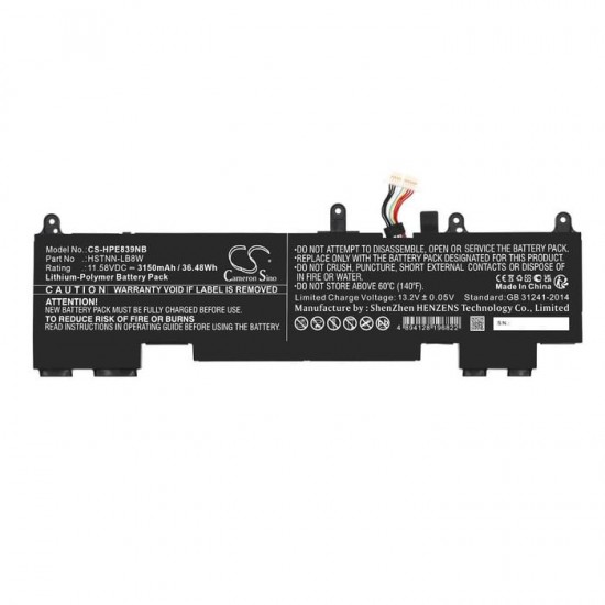 Baterie compatibila Laptop, HP, EliteBook 1040 G10, M64304-421, CS-HPE839NB, HSTNN-LB8W, WP03XL, 11,58V, 3150mAh, 36.48Wh