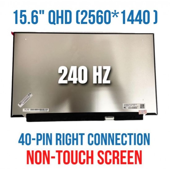 Display Laptop Gaming, Razer Blade, RZ09-0409, LQ156T1JW03, 15.6 inch, QHD, 2560x1440, IPS, conector ingust, narrow, 40 de pini, 240Hz