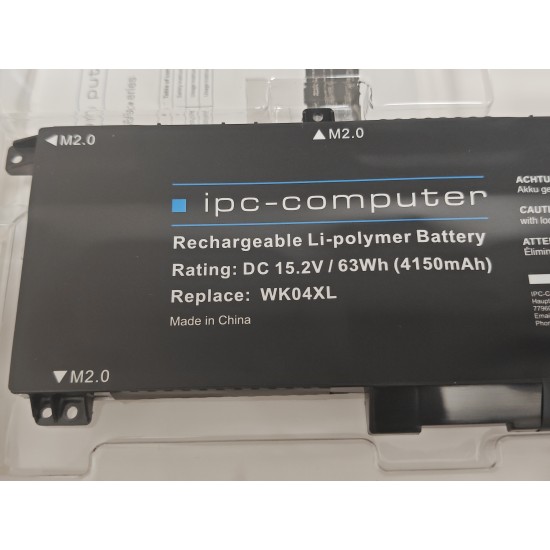 Baterie compatibila Laptop Gaming, HP, Omen 16-B, 16T-B, TPN-Q265, M39179-005, WK04XL, 15.2V, 4150mAh, 63Wh