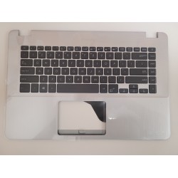 Carcasa superioara cu tastatura palmrest Laptop, Asus, VivoBook 15 X505Z, X505ZA, 90NB0G13-R31US0, 13NB0F43P03011, 13NB0G03AP0301, 39XKETCJN20, X505BA-1A, argintie, layout US