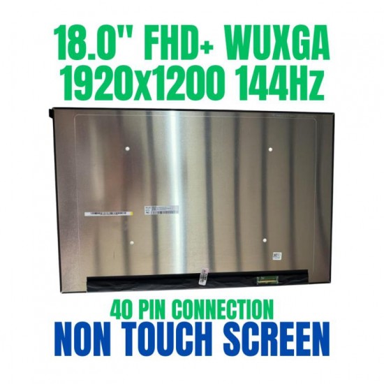 Display Laptop Gaming, Asus, TUF A18 FA808P, FA808PM, FA808PP, FA808PR, 18010-18000800, NE180WUM-NY3 V8.0, 18.0 inch, rezolutie FHD+, 1920x1200, non touch, 144Hz, 40 pini