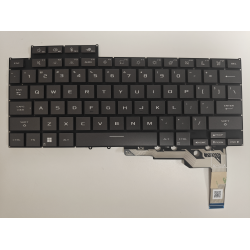 Tastatura Laptop Gaming, Asus, ROG Zephyrus G16 GU605C, GU605CP, GU605CR, GU605CW, iluminata, RGB Per Key, 12 pini, gri, layout US