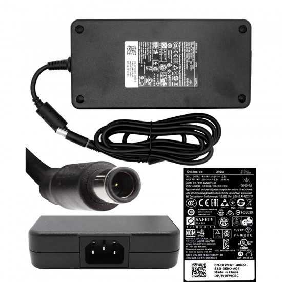 Incarcator  Laptop Gaming, Dell, Precision 17 7750, P44E, P44E001, FWCRC, 0FWCRC, GA240PE1-00, ADP-240AB D, 19.5V, 12.3A, 240W, conector 7.4x5.0mm