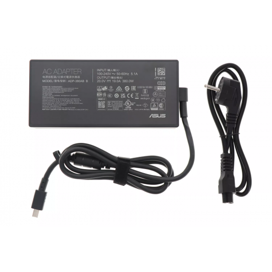Incarcator Laptop Gaming, Asus, ROG Strix G18 G815L, G815LW, 0A001-01470300, A24-380P1A, 20V, 19A, 380W, mufa drepunghiulara 8.0x4.0mm