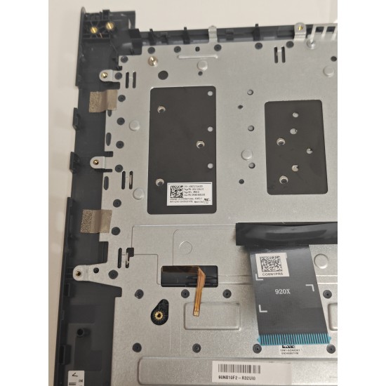 Carcasa superioara cu tastatura palmrest Laptop, Asus, VivoBook 17 P1704V, P1704VA, 90NB10F2-R32UI0, 13NB10F2P05012-3, 13N1-GZA0D01, 13N1-GZA0K31, 13NB10F0M010X1, X1704ZA-1B, iluminata, albastru inchis, layout US