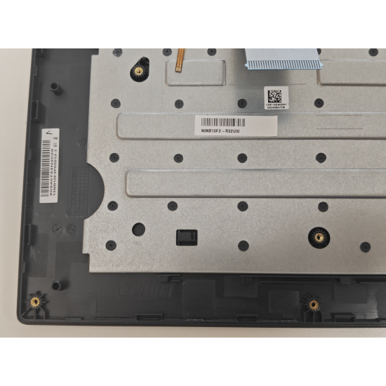 Carcasa superioara cu tastatura palmrest Laptop, Asus, VivoBook 17 P1704V, P1704VA, 90NB10F2-R32UI0, 13NB10F2P05012-3, 13N1-GZA0D01, 13N1-GZA0K31, 13NB10F0M010X1, X1704ZA-1B, iluminata, albastru inchis, layout US