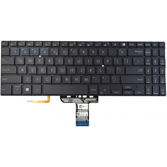 Tastatura Laptop, Asus, ExpertBook L1 L1500C, L1500CD, L1500CDA, iluminata, neagra, layout US