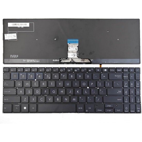 Tastatura Laptop, Asus, ExpertBook L1 L1500C, L1500CD, L1500CDA, iluminata, neagra, layout US