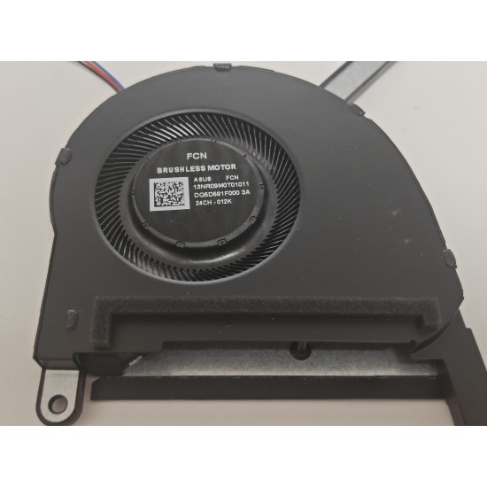 Cooler procesor Laptop Gaming, Asus, TUF F17 FX707VJ, FX707VU, 13NR09M0T01011, DFS5K22B05673J-FP82, DQ5D581F000, 5V, 0.5A, CPU