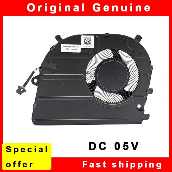 Cooler procesor Laptop, Dell, Inspiron 16 5625, P117F, P117F005, KPJ01, 0KPJ01, DFS5K121154916-FPAL, 023.100QE.0001, 5V, 0.5A, CPU