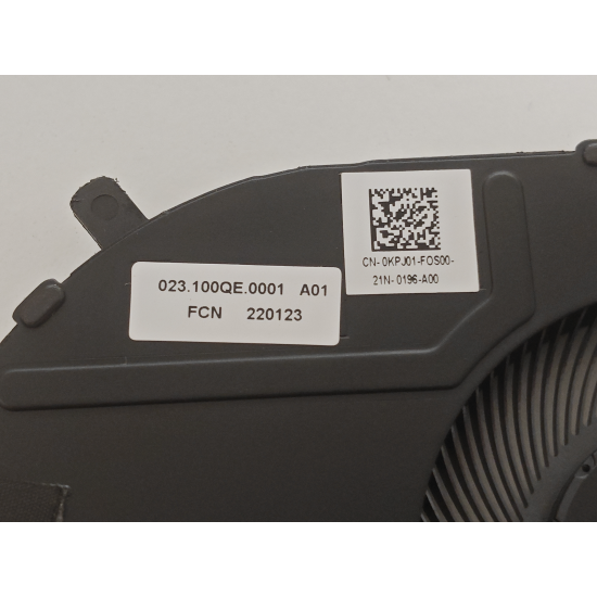 Cooler procesor Laptop, Dell, Inspiron 16 5625, P117F, P117F005, KPJ01, 0KPJ01, DFS5K121154916-FPAL, 023.100QE.0001, 5V, 0.5A, CPU