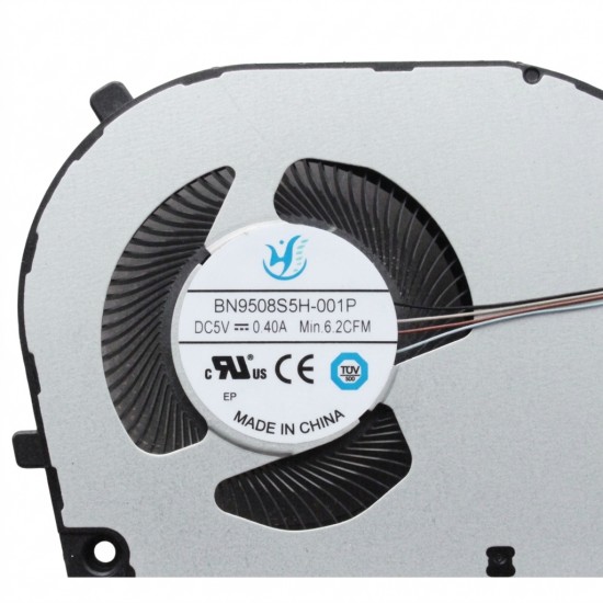 Cooler procesor Laptop, Dell, Inspiron 16 5625, P117F, P117F005, KPJ01, 0KPJ01, DFS5K121154916-FPAL, 023.100QE.0001, 5V, 0.5A, CPU