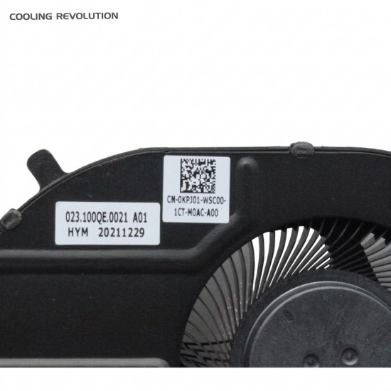 Cooler procesor Laptop, Dell, Inspiron 16 5625, P117F, P117F005, KPJ01, 0KPJ01, DFS5K121154916-FPAL, 023.100QE.0001, 5V, 0.5A, CPU