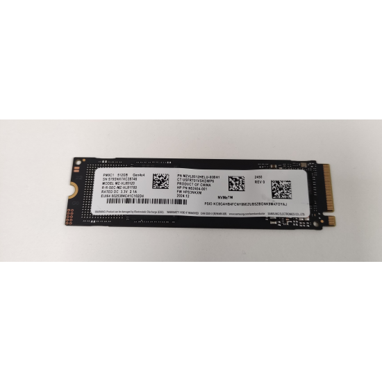 Solid State Drive (SSD) Samsung PM9C1, 512GB, PCIe Gen 4.0 x 4, NVMe M.2, MZ-VL85120, MZVL8512HELU-00BH1, 4950 MB/s, 2500 MB/s, Laptop/Desktop, Nou