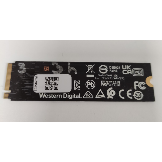 Solid State Drive (SSD) Western Digital WD PC SN5000S, 512GB, PCIe Gen 4.0 x 4, NVMe M.2, SDEQNSJ-512G-1002, 6000 MB/s, 4200 MB/s, Laptop/Desktop, Nou