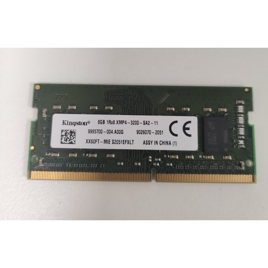Memorie RAM Laptop, Kingston, 8GB, DDR4, PC4-25600, 3200MHz, 1.2V, XX60FT-MIE, CL22, Non-ECC, SODIMM, 260 pini