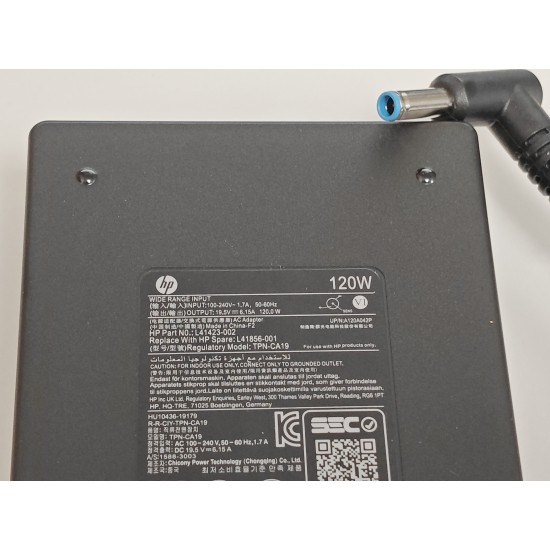 Incarcator Laptop, HP, ZBook Studio G10, L41423-002, L41856-001, TPN-CA19, 19.5V, 6.15A, 120W, mufa 4.5x3.0mm