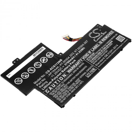 Baterie compatibila Laptop, Acer, Swift 1 SF113-31, KT.00304.003, KT.00304.007, CS-ACS113NB, AP16A4K, 11.25V, 3700mAh, 41.63Wh