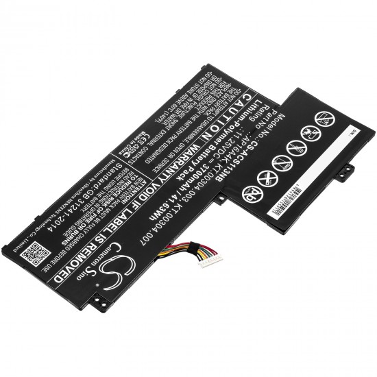 Baterie compatibila Laptop, Acer, Swift 1 SF113-31, KT.00304.003, KT.00304.007, CS-ACS113NB, AP16A4K, 11.25V, 3700mAh, 41.63Wh