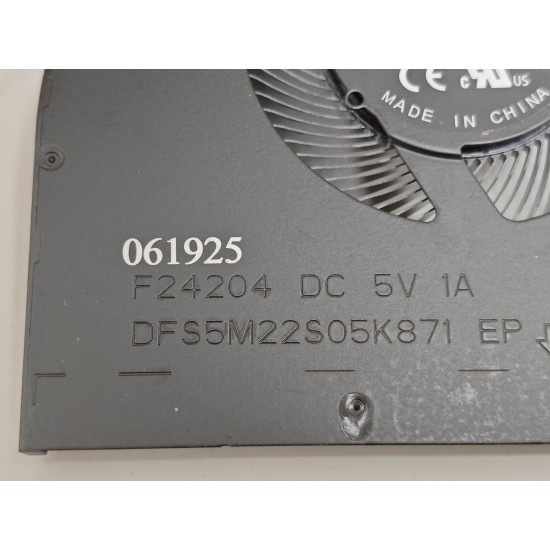 Cooler procesor Laptop Gaming, Gigabyte A16 CMH, DFS5M22S05K871-F24204, 5V, 1A, CPU