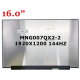 Display compatibil Laptop, AU Optronics, B160UAN08.1, B160UAN08.2, 16.0 inch, LED, rezolutie FHD+, 1920x1200, 144Hz, 40 pini