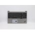 Carcasa superioara cu tastatura palmrest Laptop, Lenovo, Thinkpad E15 Gen 1 Type 20RD, 20RE, 5M10V16943,  AM1D6000610, AM1D6000A00, FA1D6000EX0, FE5A0, iluminata, argintie, layout UK