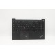 Carcasa superioara cu tastatura palmrest Laptop, Lenovo, Thinkpad E15 Gen 1 Type 20RD, 20RE, 5M10V16943, AM1D6000600, AM1D6000A00, FA1D6000EX0, FE5A0, iluminata, neagra, layout UK