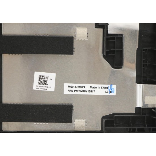 Carcasa superioara cu tastatura palmrest Laptop, Lenovo, Thinkpad E15 Gen 1 Type 20RD, 20RE, 5M10V16943, AM1D6000600, AM1D6000A00, FA1D6000EX0, FE5A0, iluminata, neagra, layout UK