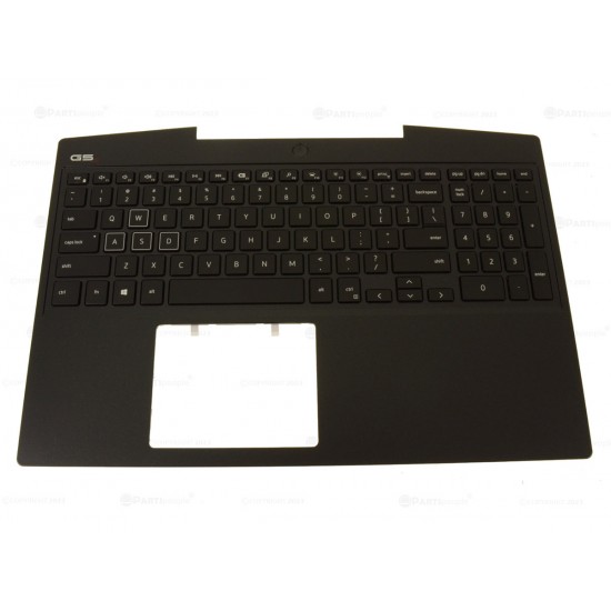 Carcasa superioara cu tastatura palmrest Laptop Gaming, Dell, G5 SE 5505, P89F, P89F004, T93MY, 0T93MY, TWXFJ, 0TWXFJ, TC0D2, 0TC0D2, 46M.0K5CS.0027, iluminata, RGB 4 Zone, 20 pini, neagra, layout US