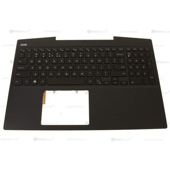 Carcasa superioara cu tastatura palmrest Laptop Gaming, Dell, G5 5500, P89F, P89F003, T93MY, 0T93MY, 4TT6T, 04TT6T, 46M.0K502.0001, iluminata, 4 pini, neagra, layout US