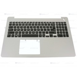Carcasa superioara cu tastatura palmrest Laptop, Dell, Inspiron 15 5583, P86F, P86F001, HC3KR, 0HC3KR, F77JT, 0F77JT, 021HY, 0021HY, 439.0FW02.0002-3, argintie, layout US
