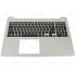 Carcasa superioara cu tastatura palmrest Laptop, Dell, Inspiron 15 5583, P86F, P86F001, HC3KR, 0HC3KR, F77JT, 0F77JT, 021HY, 0021HY, 439.0FW02.0002-3, argintie, layout US