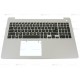 Carcasa superioara cu tastatura palmrest Laptop, Dell, Inspiron 15 5583, P86F, P86F001, HC3KR, 0HC3KR, F77JT, 0F77JT, 021HY, 0021HY, 439.0FW02.0002-3, argintie, layout US