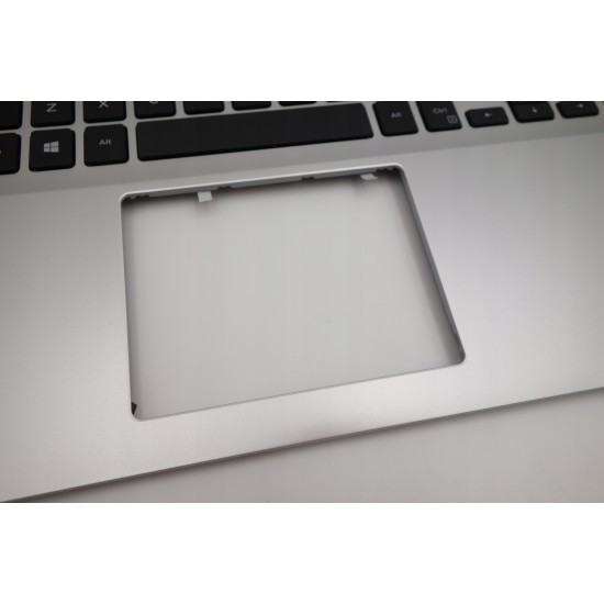 Carcasa superioara cu tastatura palmrest Laptop, Dell, Inspiron 15 5583, P86F, P86F001, HC3KR, 0HC3KR, F77JT, 0F77JT, 021HY, 0021HY, 439.0FW02.0002-3, argintie, layout US