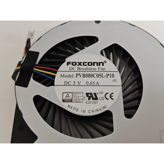 Cooler Mini PC, Intel, NUC 12, 1323-01F60A22, PVB080C05L-P10-01, 5V, 0.65A