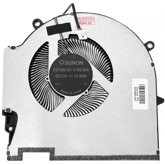 Cooler placa video Laptop Gaming, HP, Omen 17-CK, 17T-CK, TPN-Q266, M7888-001, EG75091S1-C180-S9A, SOLDQ5D588F009, 12V, 1A, 12W, GPU