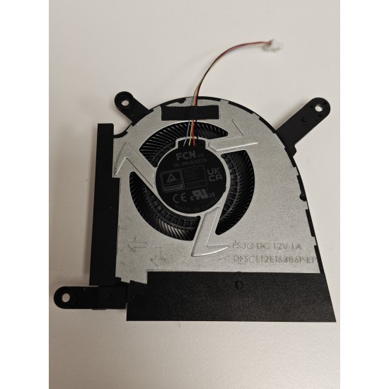 Cooler procesor laptop Gaming, Asus, TUF A16 FA607P, FA607PI, FA607PV, FA607PU, 13NR0HW0M03011, DFSCL12E16486P-FS3Q, 6033B0131401, 12V, 1A, CPU