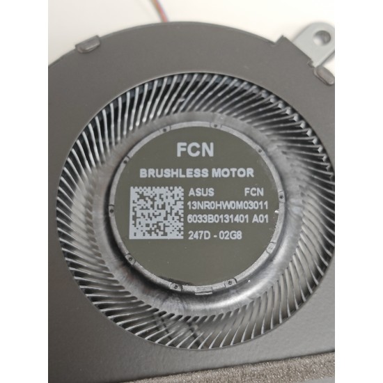 Cooler procesor laptop Gaming, Asus, TUF A16 FA607P, FA607PI, FA607PV, FA607PU, 13NR0HW0M03011, DFSCL12E16486P-FS3Q, 6033B0131401, 12V, 1A, CPU