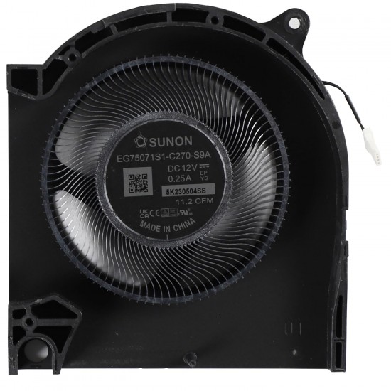 Cooler procesor Laptop Gaming, Dell, 4MP4T, 04MP4T, EG75071S1-C270-S9A, ND8CC13-22E08, 12V, 0.25A, CPU