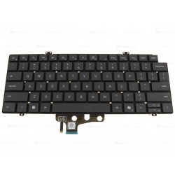 Tastatura Laptop, Dell, Pro Max 14 MC14255, P196G, P196G002, RW20C, 0RW20C, iluminata, gri inchis, layout US